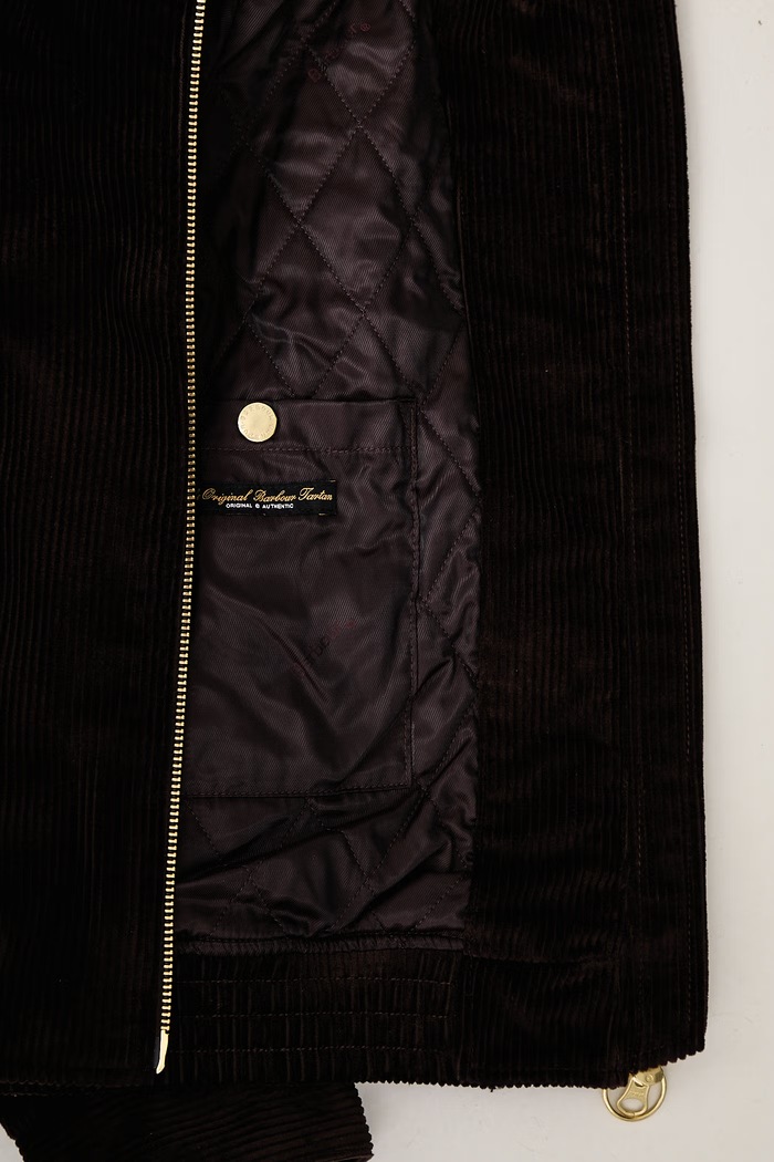 Barbour Krótka kurtka damska sztruksowa Overton LCA0424