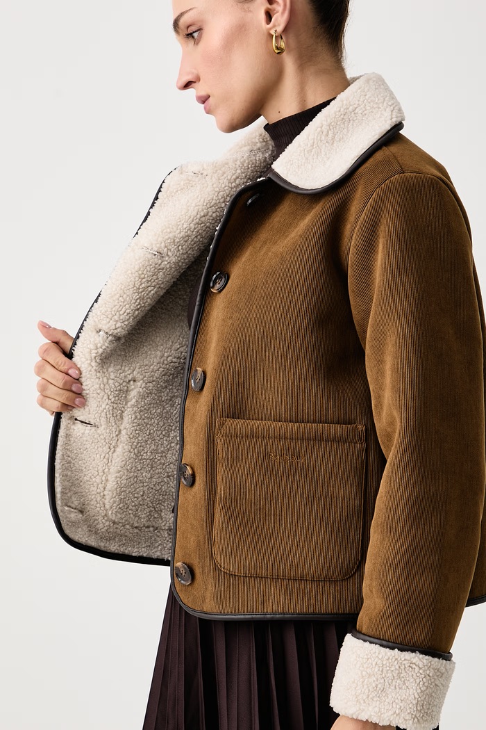 Barbour Krótka kurtka damska sztruksowa Penny LCA0423