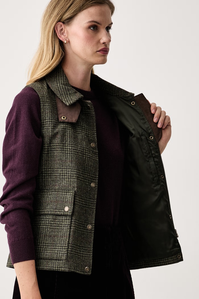 Barbour Bezrękawnik damski wełniany Joyce LWO0265
