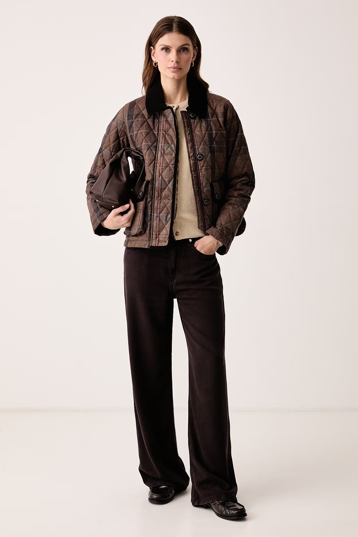 Barbour Kurtka damska Louden LQU1767 brązowy AW26