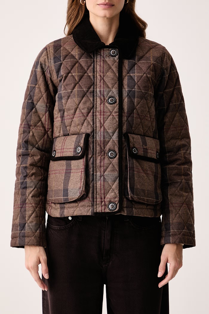 Kurtka damska Louden Barbour LQU1767 brązowy