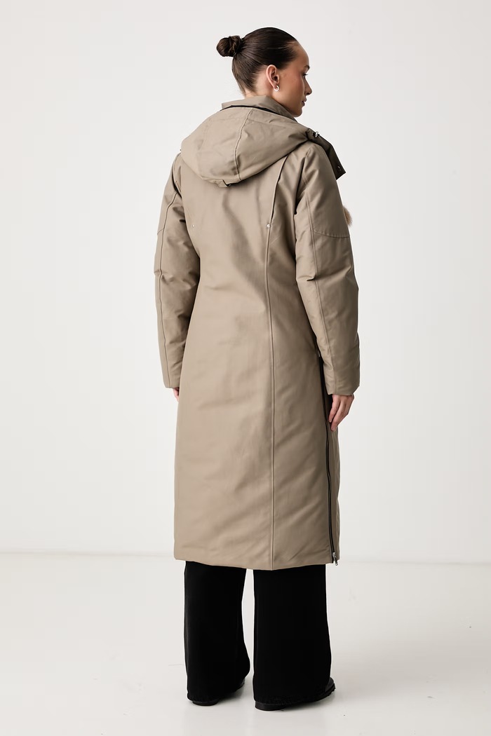 MOOSE KNUCKLES Kurtka puchowa damska z bawełną M36LP200S beżowy AW26