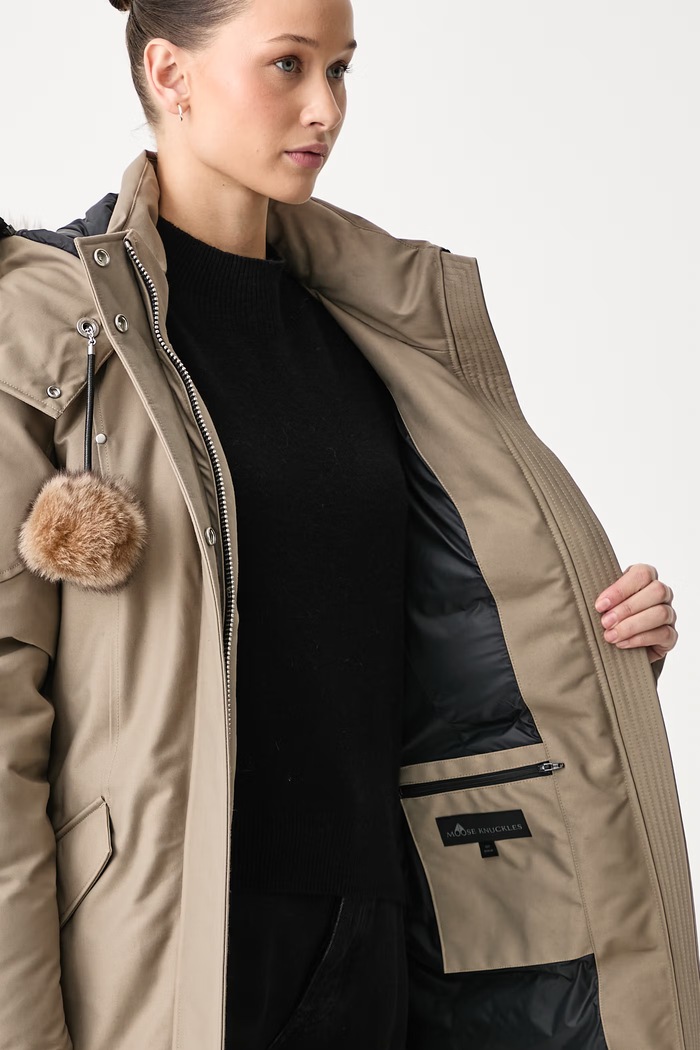 MOOSE KNUCKLES Kurtka puchowa damska z bawełną M36LP200S
