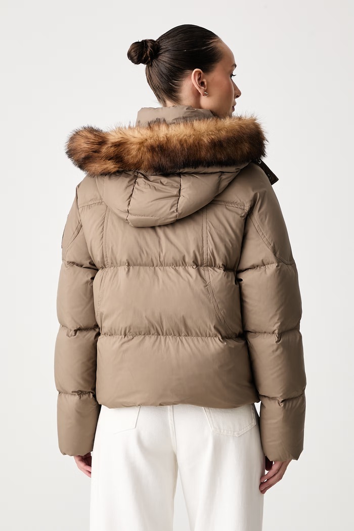 Odzież MOOSE KNUCKLES Kurtka puchowa damska M36LB006W beżowy