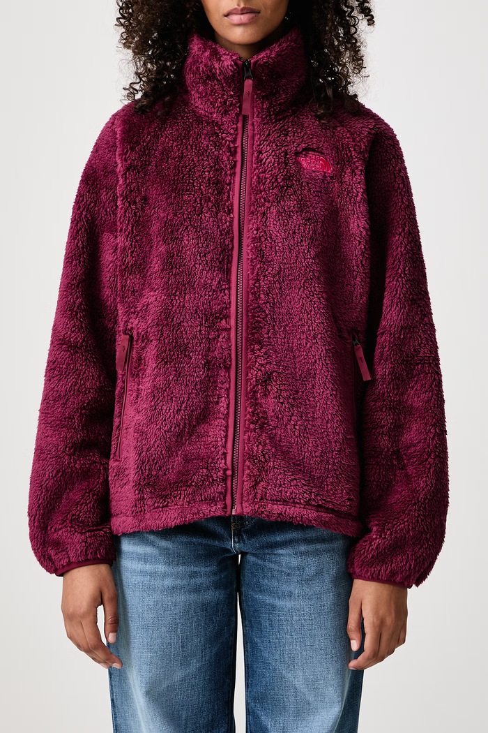 Osito Evolve Full Zip krótka kurtka damska polarowa The North Face bordowy NF0A8H7SMVO1