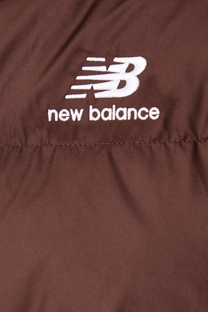 Kurtka pikowana damska New Balance brązowy WJ62V5SNABJ