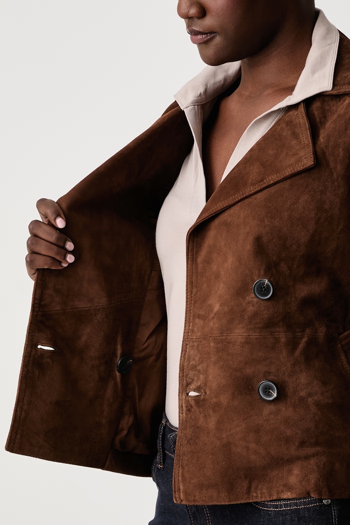 AllSaints Κοντό μπουφάν γυναικείο δερμάτινο OKENA W019LF