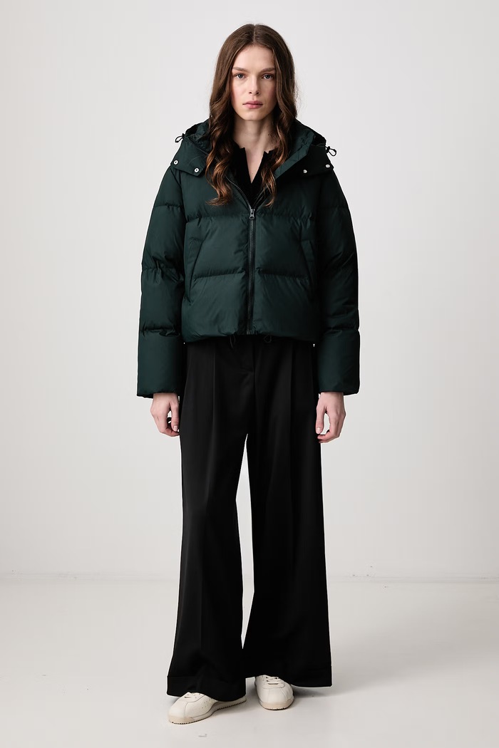 Lacoste Kurtka puchowa damska BF8434 zielony AW26