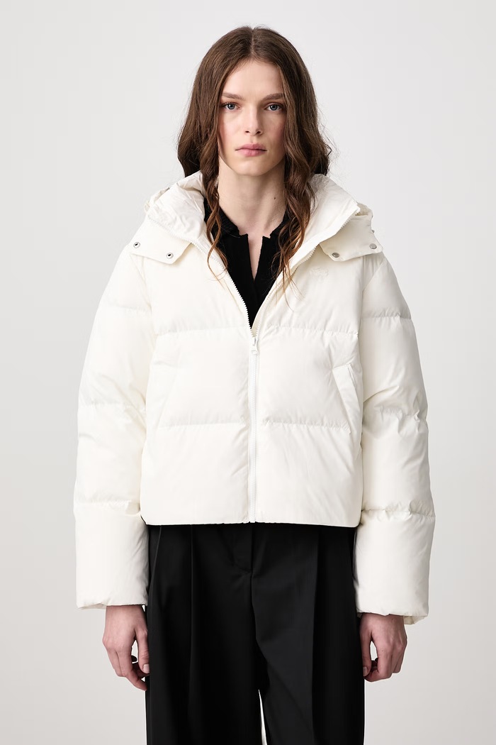 Lacoste Kurtka puchowa damska beżowy BF8434