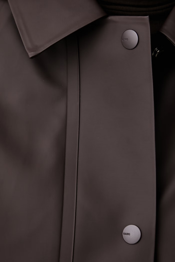Rains kurtka przeciwdeszczowa Nara W Long Jacket W3 21520.177 brązowy
