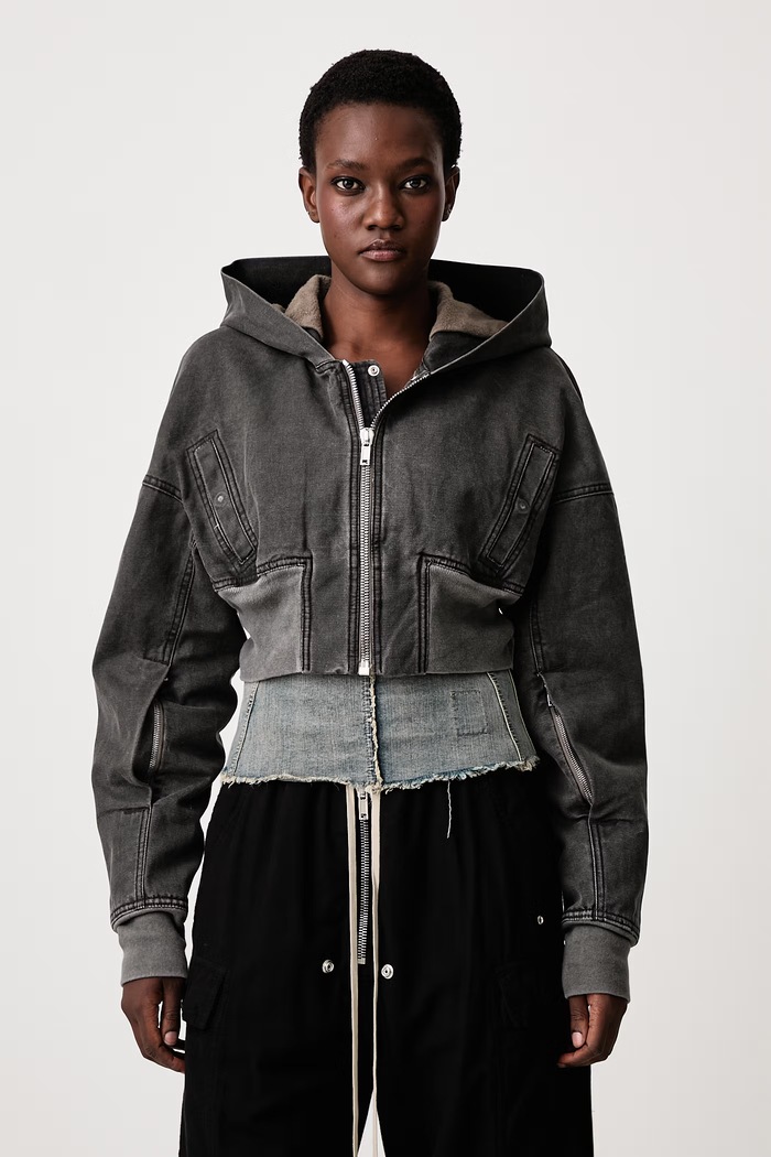 Rick Owens DRKSHDW Bomber jacket Women's cotton gray DS02F6722.CVG