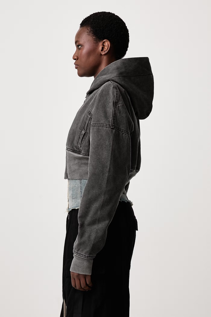 Bomber jacket Women's cotton Rick Owens DRKSHDW DS02F6722.CVG gray