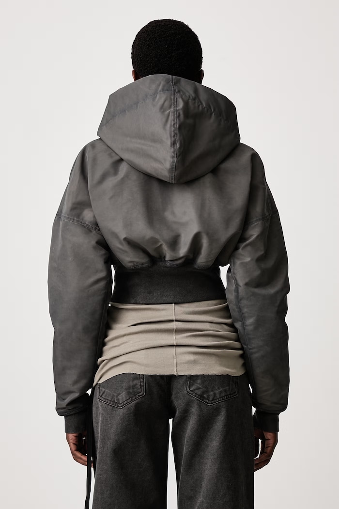 Clothing Rick Owens DRKSHDW Bomber jacket Women's DS02F6722.NBFD gray