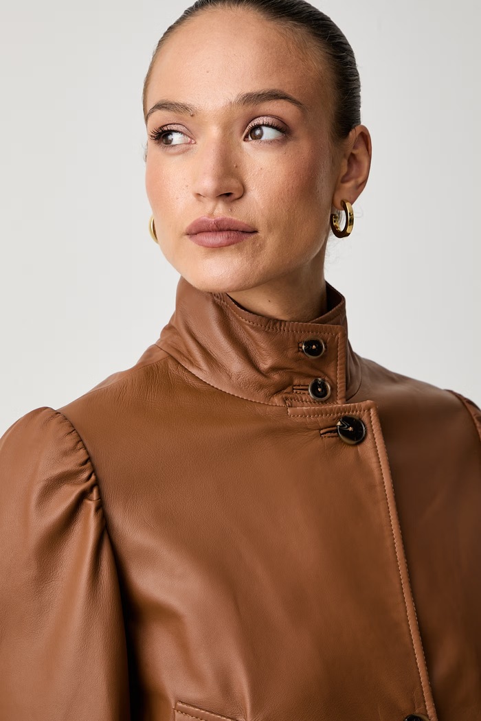Marella яке дамско от кожа MLSSALETTA кафяв 2623446024200