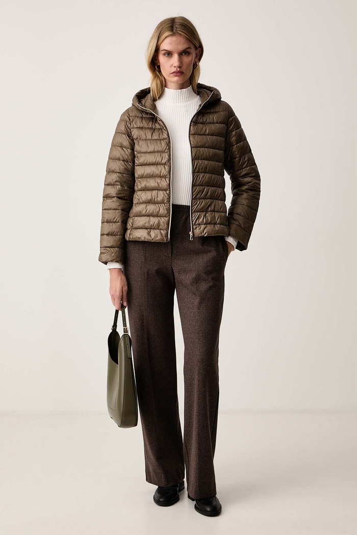 Marella Kurtka pikowana damska Emme by Marella 2625486081200 brązowy AW26