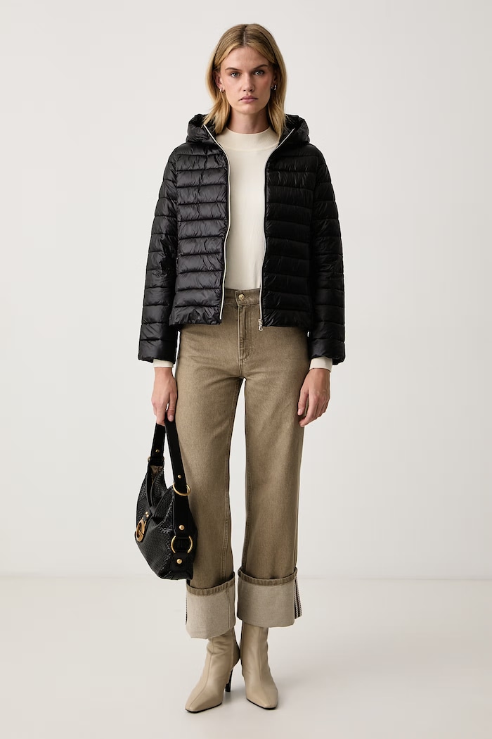 Marella Kurtka pikowana damska Emme by Marella 2625486081200 czarny AW26