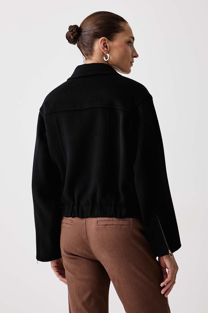 Oblečenie Marella Bunda dámska vlnená MLLALARICO 2623086011200 čierna