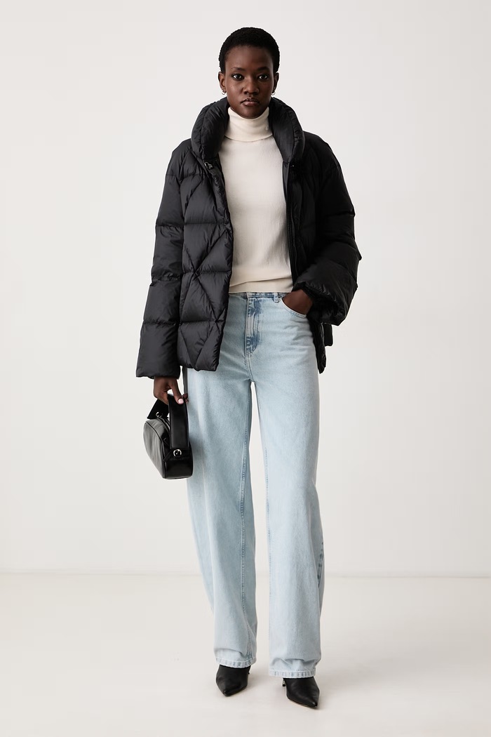 FAY Kurtka puchowa damska NAW36533660GO1 czarny AW26