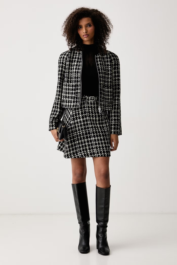 HUGO Damskie Aboucle-1 50568509 czarny AW26