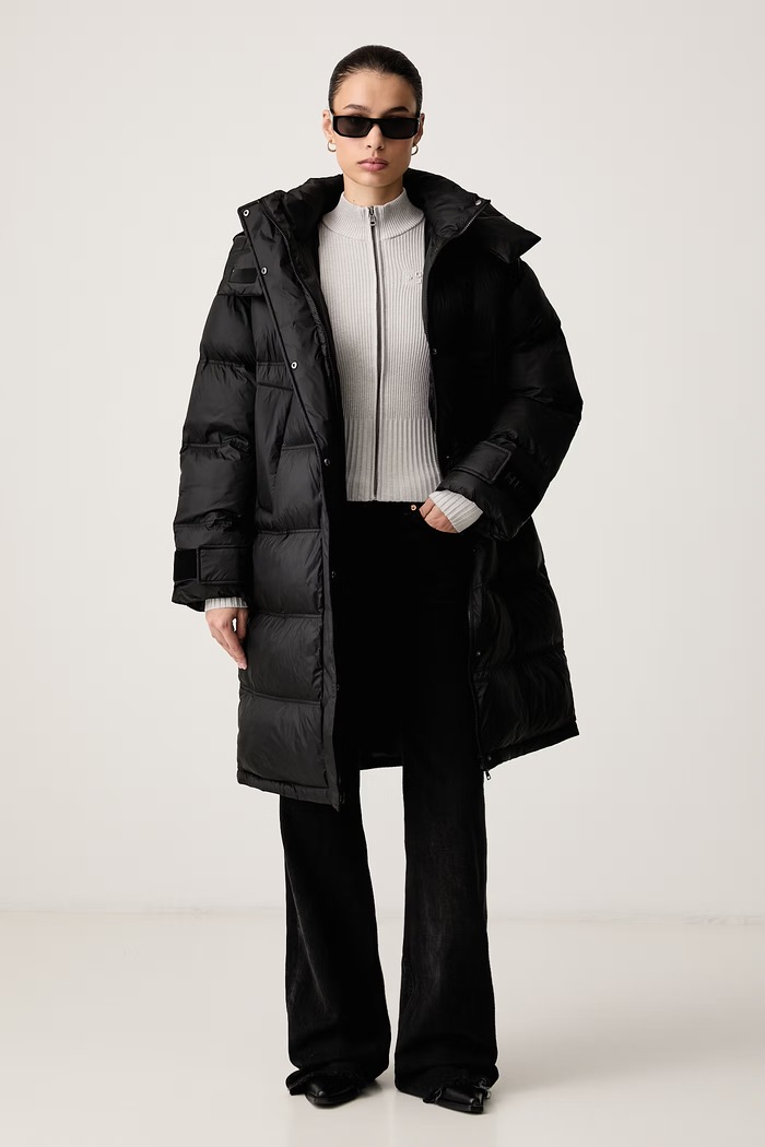 HUGO Blue Geacă matlasată pentru femei Faridali-2_B 50567774 negru AW26