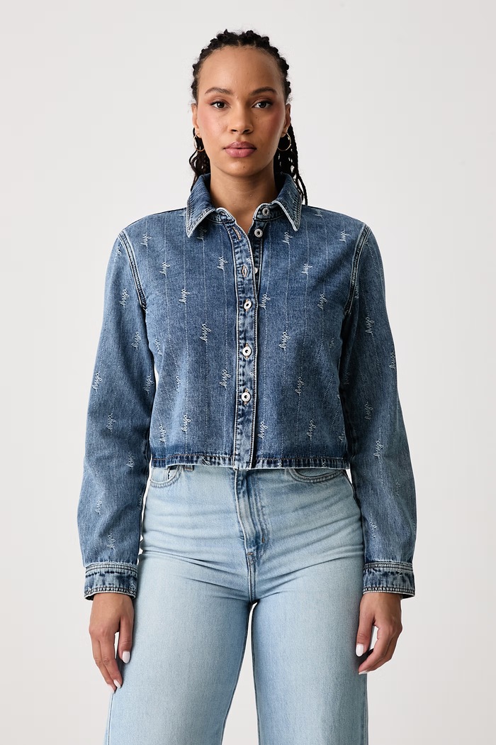 HUGO Blue Koszula damska jeansowa Glamori_B niebieski 50569826