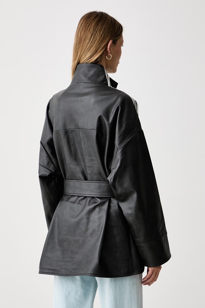 Oblečení adidas Originals Bunda dámská z imitace kůže Adilenium Season 6 Pleather Jacket LH1945 černá