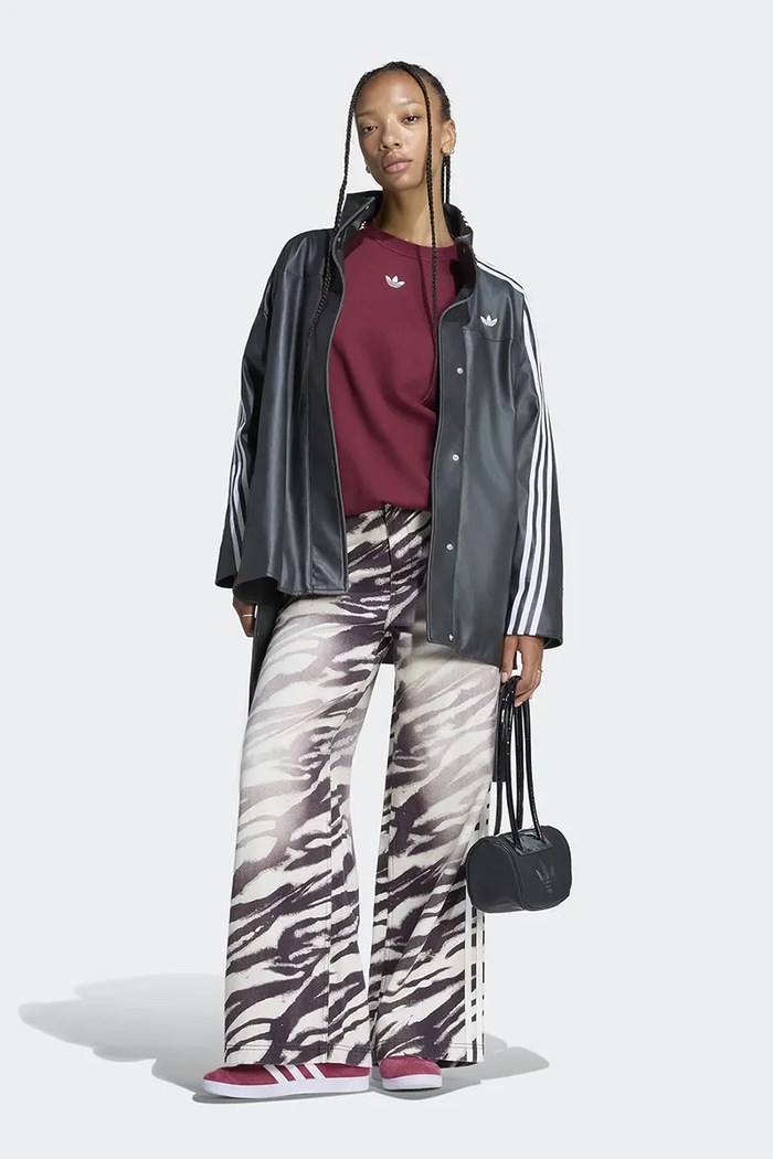 Odzież adidas Originals Kurtka damska z imitacji skóry Adilenium Season 6 Pleather Jacket LH1945 czarny