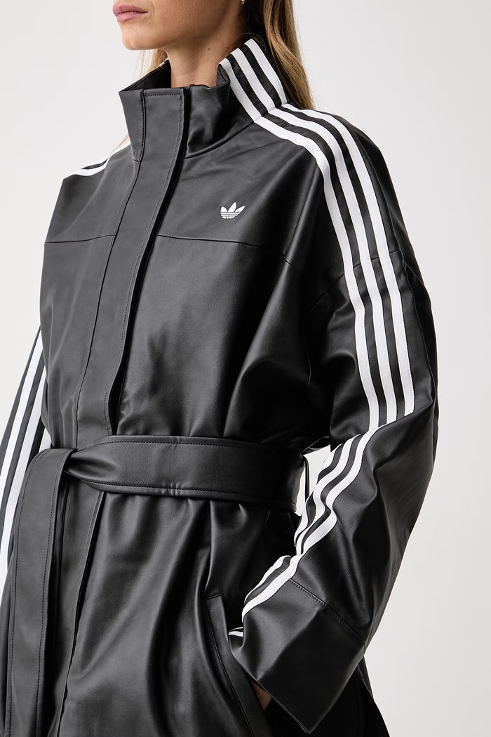 Bunda dámská z imitace kůže Adilenium Season 6 Pleather Jacket adidas Originals LH1945 černá