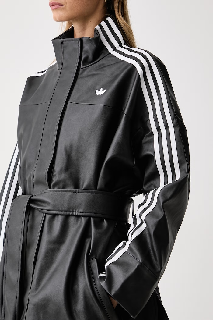 Bunda dámská z imitace kůže Adilenium Season 6 Pleather Jacket adidas Originals LH1945 černá