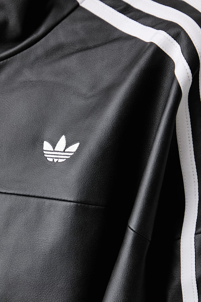 Bunda dámská z imitace kůže Adilenium Season 6 Pleather Jacket adidas Originals černá LH1945