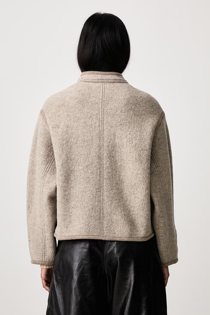 Odjeća Soeur Kratka jakna za žene od vune OLYMPE VES1116OLYMPE bež