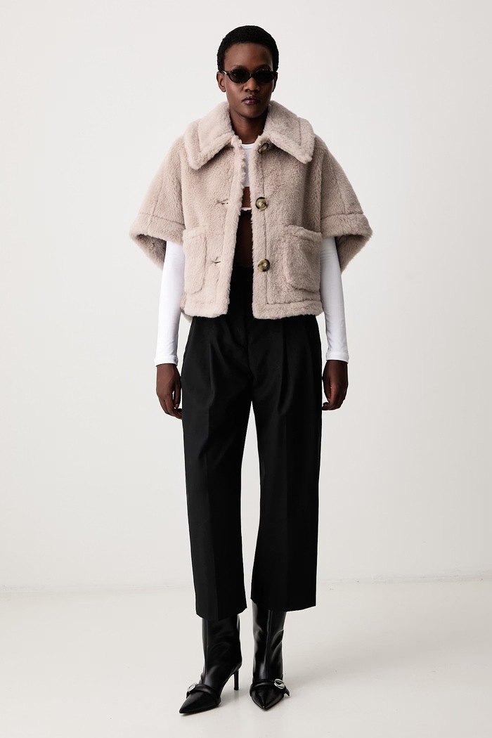 Max Mara дощовик жіночий з вовною 2624736242600 бежевий AW26