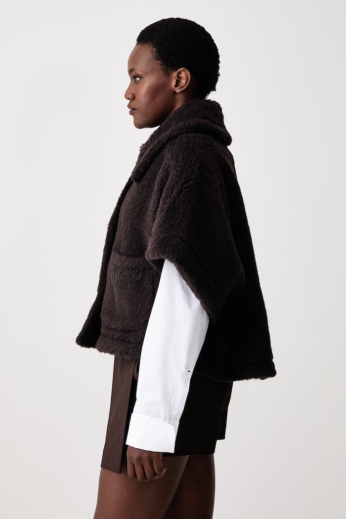 Max Mara mantello da donna con lana marrone 2624736242600