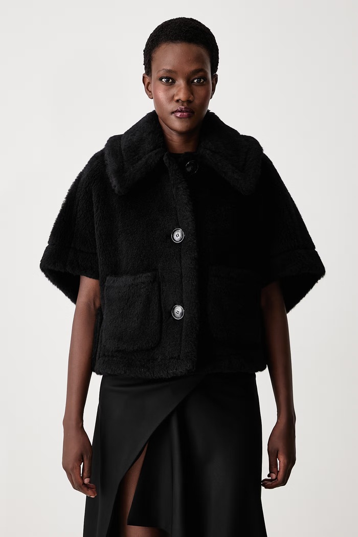 Max Mara дощовик жіночий з вовною чорний 2624736242600