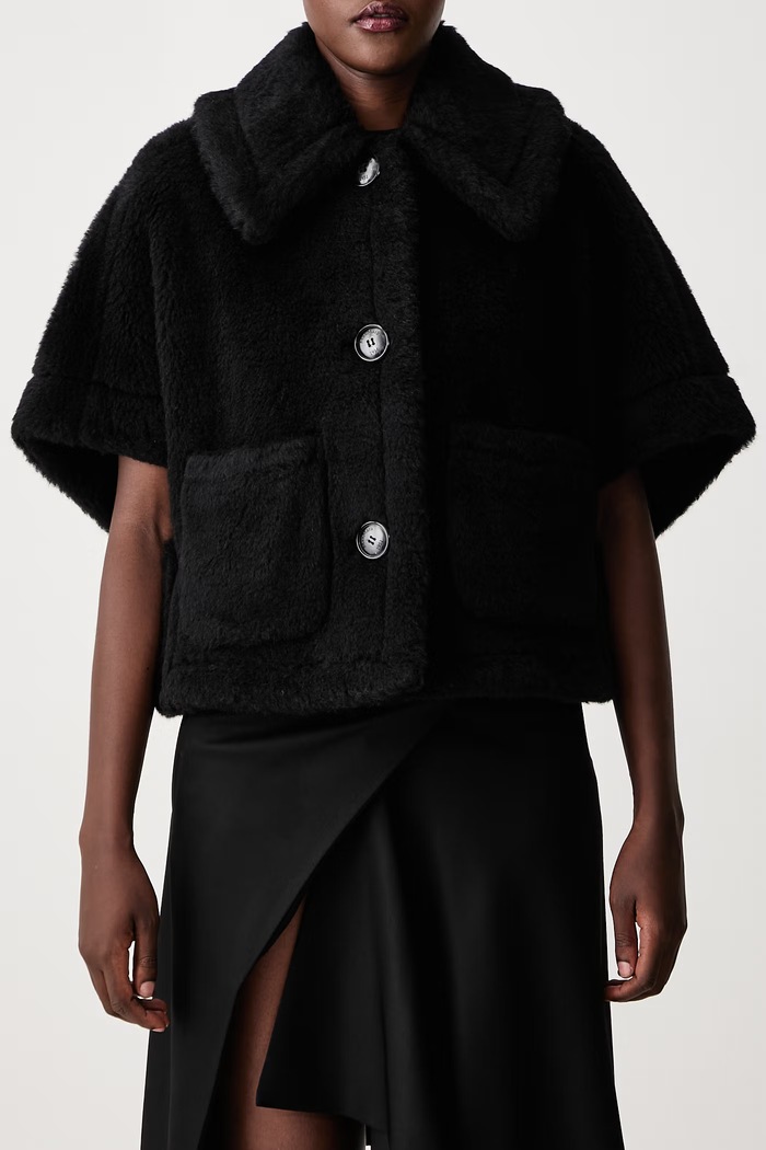 Max Mara mantello da donna con lana 2624736242600 nero