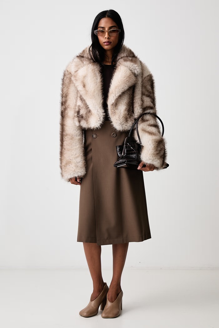 Sportmax Quantum kurtka damska 2622456012600 brązowy AW26