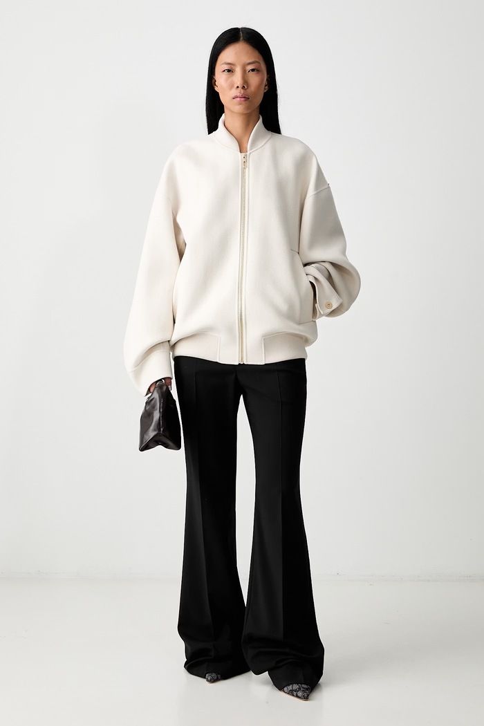 Sportmax Ondata jakna za žene od vune 2622086041600 bež AW26