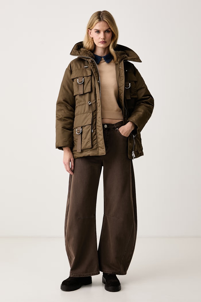 Pinko Páperová bunda dámska 107723.A2OI hnedá AW26
