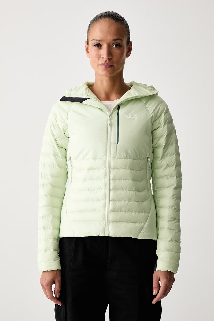 Jack Wolfskin Kurtka sportowa damska ROUTEBURN zielony A66387