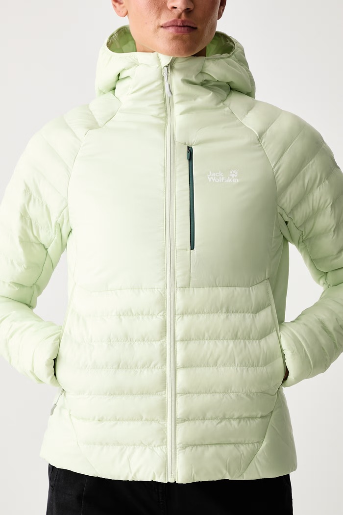 Kurtka sportowa damska ROUTEBURN Jack Wolfskin A66387 zielony
