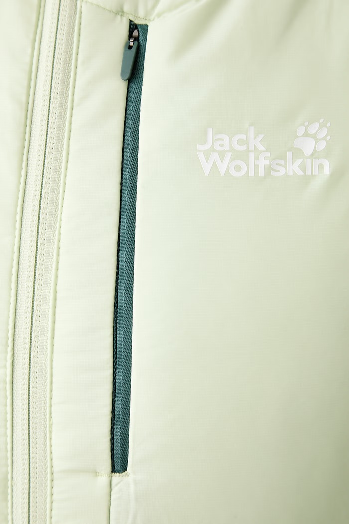 Kurtka sportowa damska ROUTEBURN Jack Wolfskin zielony A66387