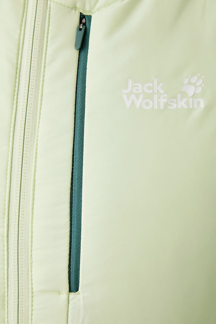 Kurtka sportowa damska ROUTEBURN Jack Wolfskin zielony A66387