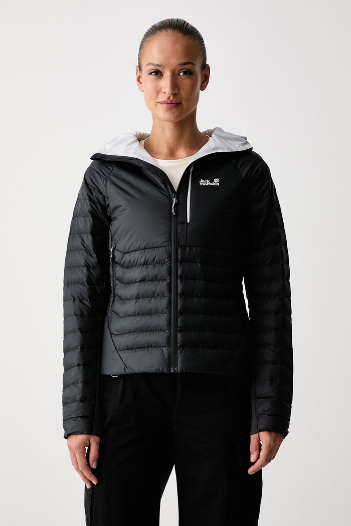 Jack Wolfskin Kurtka sportowa damska ROUTEBURN czarny A66387