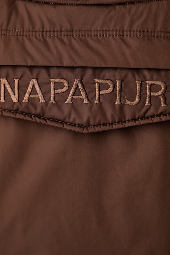 Anorak męski Rainforest Napapijri brązowy NP0A8AHAW331