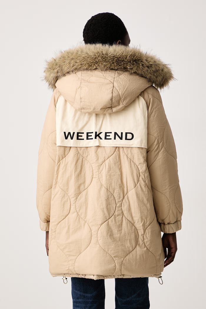 Kurtka dwustronna damska WKDANFORA Weekend Max Mara beżowy 2625496062600