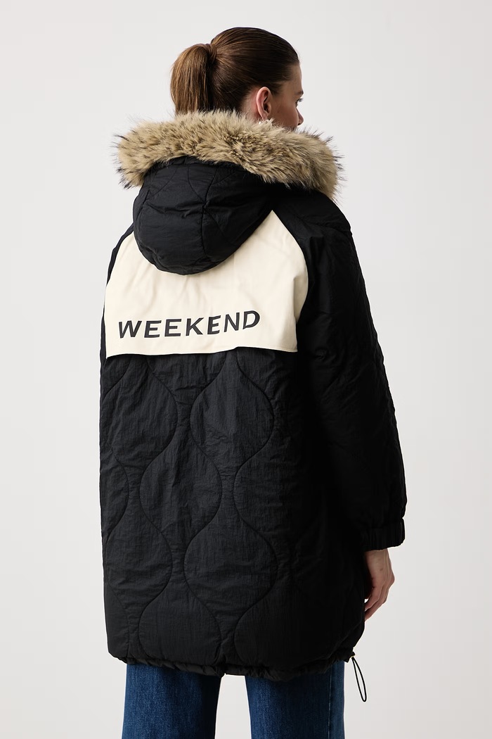 Kurtka dwustronna damska WKDANFORA Weekend Max Mara czarny 2625496062600