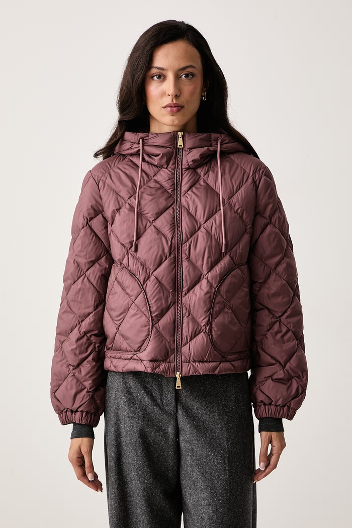 Weekend Max Mara Kurtka puchowa damska WKDERIS różowy 2625486062600