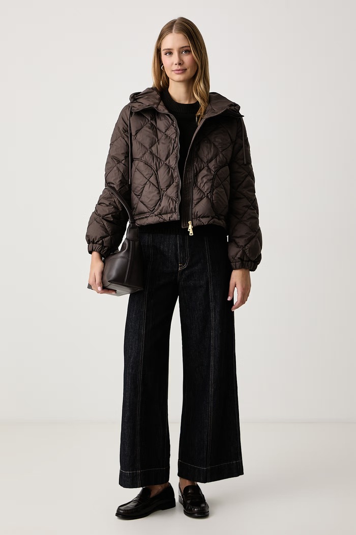 Weekend Max Mara Kurtka puchowa damska WKDERIS 2625486062600 brązowy AW26