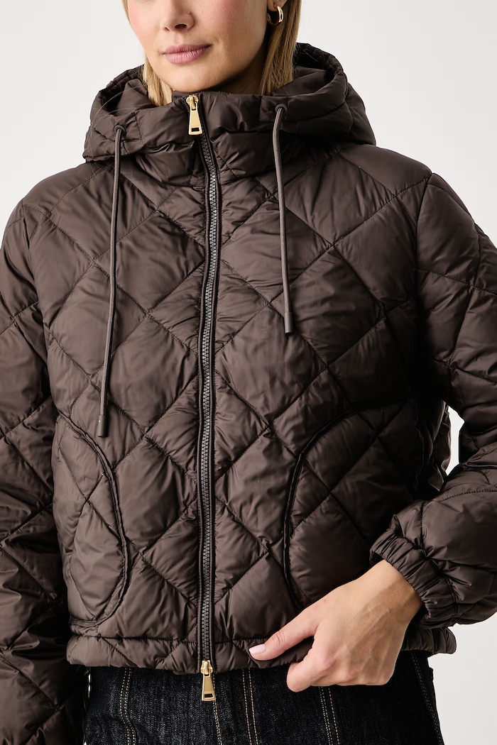 Kurtka puchowa damska WKDERIS Weekend Max Mara 2625486062600 brązowy