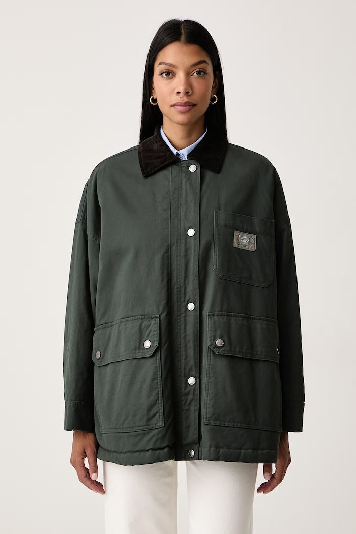 Weekend Max Mara Kurtka pilotka damska bawełniana WKDPECORA zielony 2625086012600